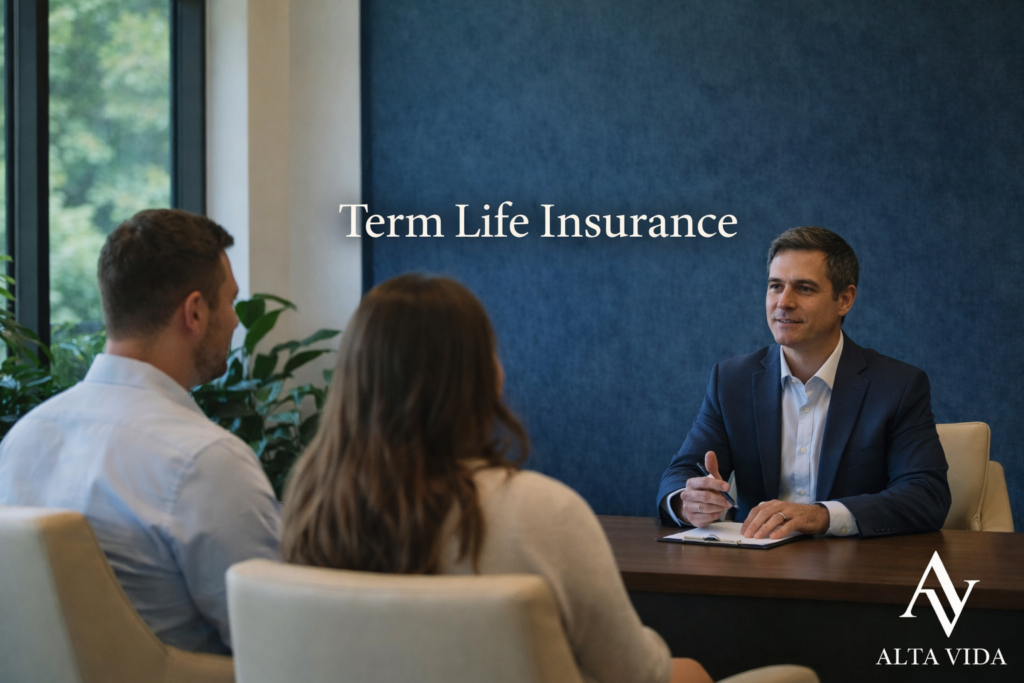 Term life insurance planning, structured correctly with professional.